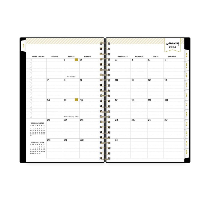 Day Designer 2024 Planner 5"x8" Weekly/Monthly Black