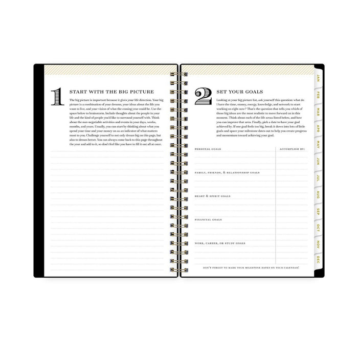 Day Designer 2024 Planner 5"x8" Weekly/Monthly Black