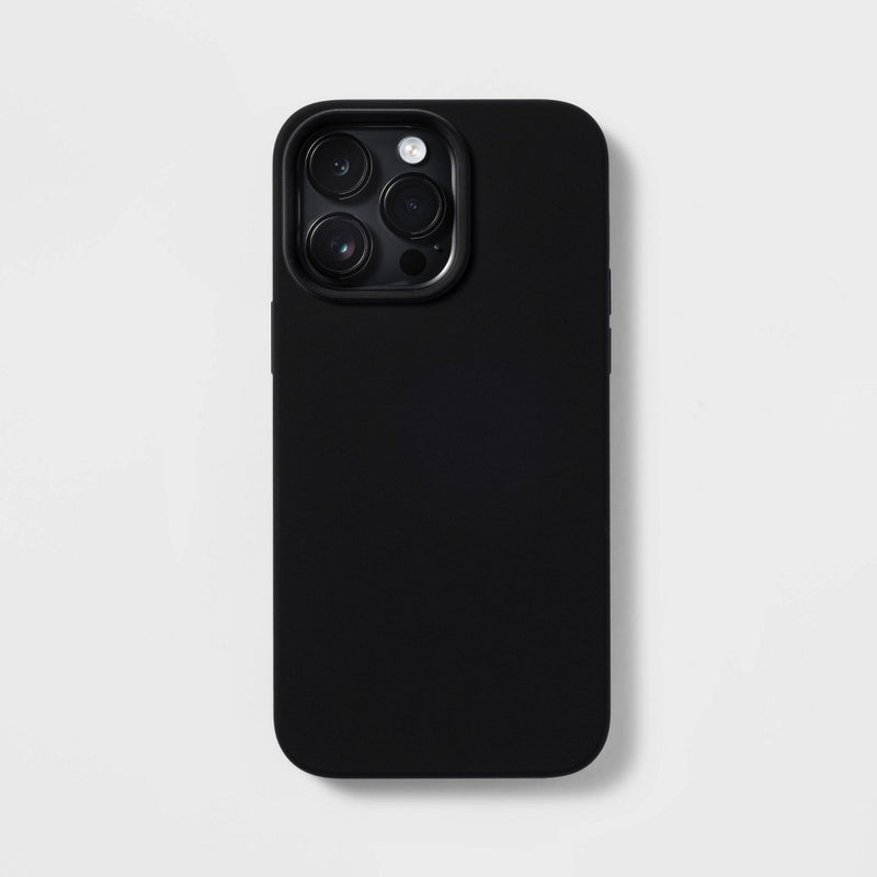 Apple iPhone 14 Pro Max Magnetic Case - heyday Black Silicone