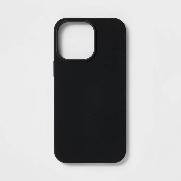 Apple iPhone 14 Pro Max Magnetic Case - heyday Black Silicone