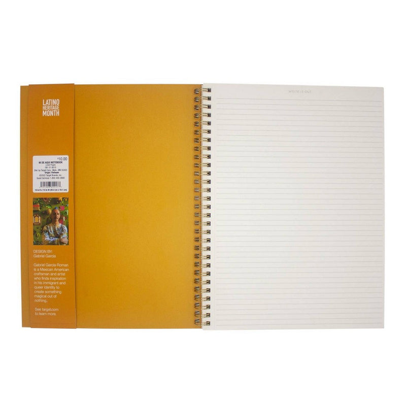 College Ruled 1 Subject Spiral Notebook 7.5"x10" Ni De Aqui - West Emory