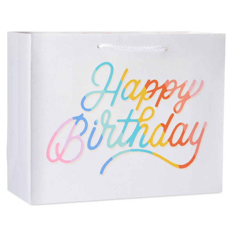 Small "Happy Birthday" Bag White - Spritz