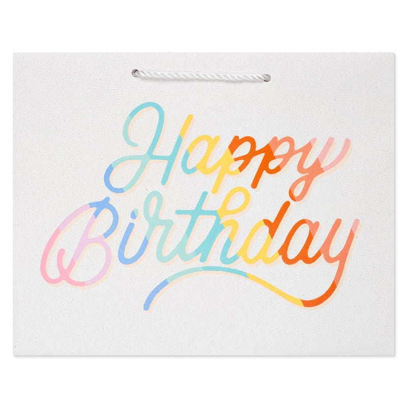Small "Happy Birthday" Bag White - Spritz