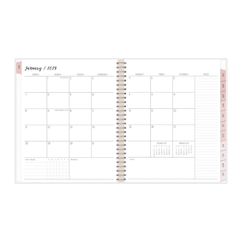 Ivory Paper Co 2024 Planner 10"x8" Monthly Wirebound Mariah