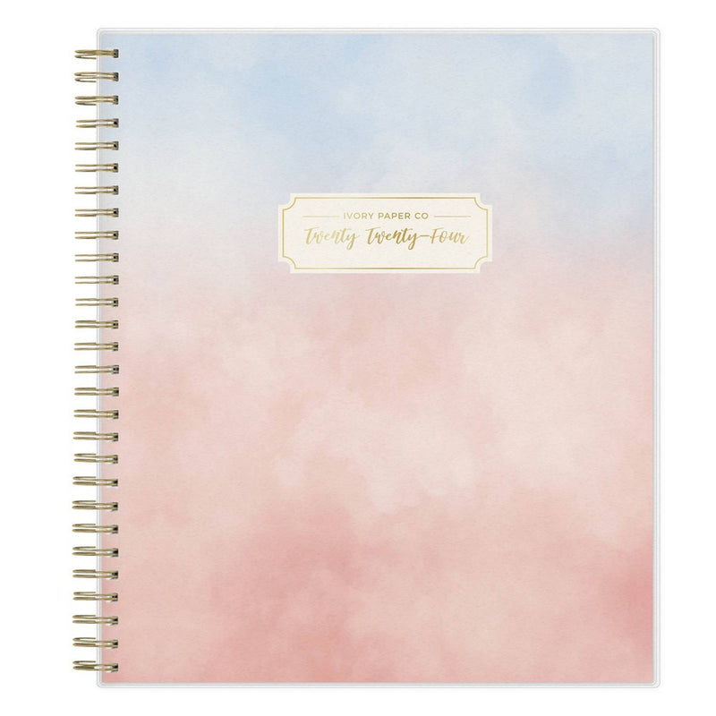 Ivory Paper Co 2024 Planner 10"x8" Monthly Wirebound Mariah