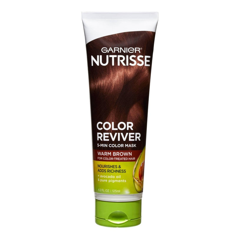 Garnier Nutrisse Color Reviver 5 Minute Nourishing Color Mask - Warm Brown - 4.2 fl oz