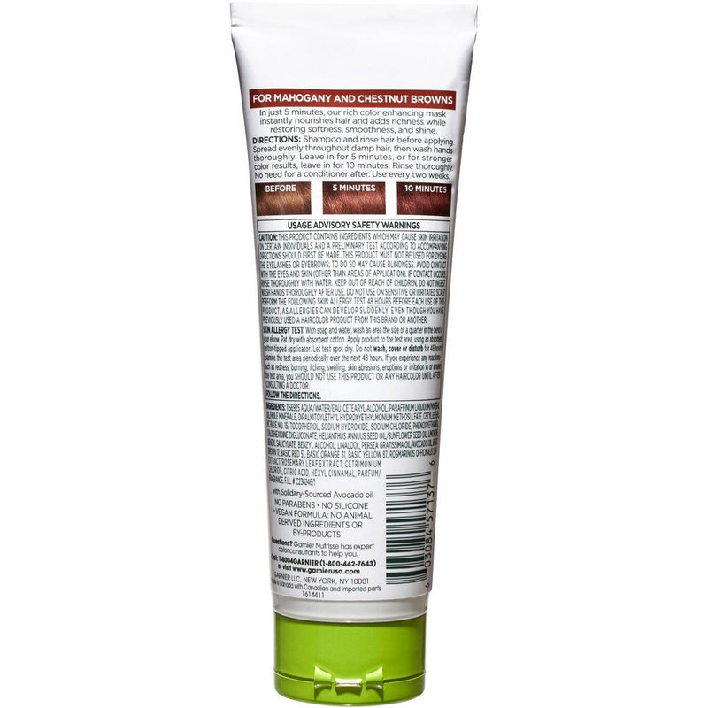 Garnier Nutrisse Color Reviver 5 Minute Nourishing Color Mask - Warm Brown - 4.2 fl oz