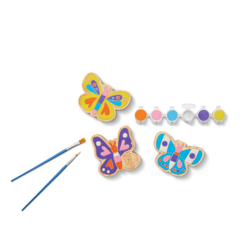3pk Paint-Your-Own Wood Butterfly Set - Mondo Llama