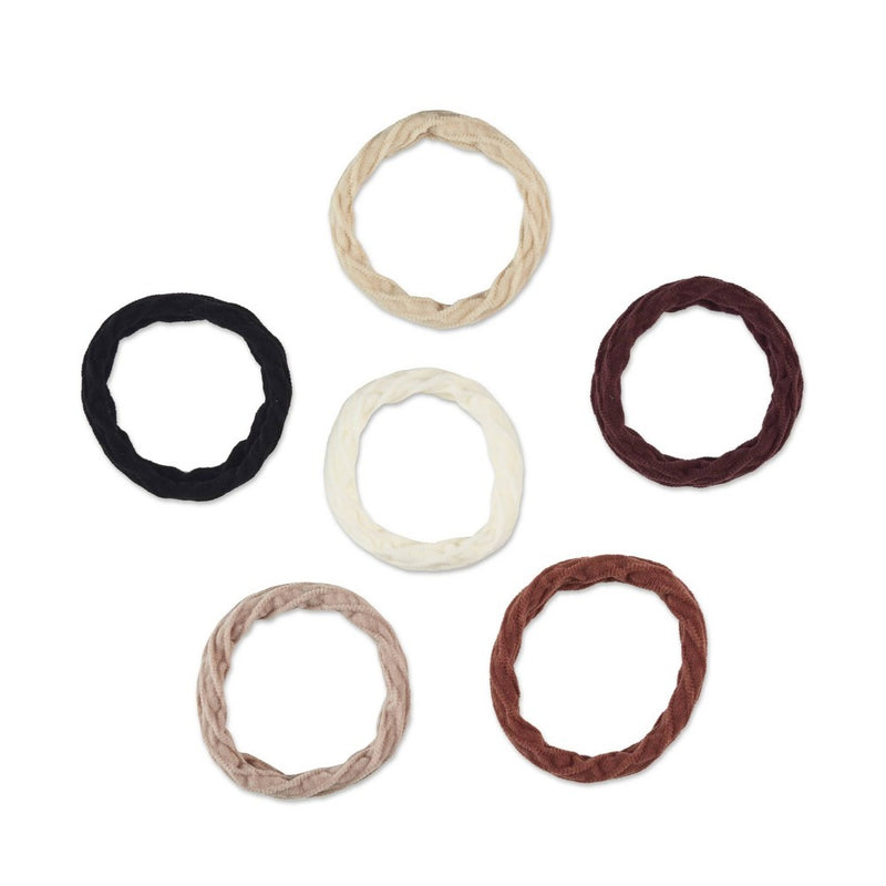 scunci Hosiery Elastic Hair Ties - 6pk
