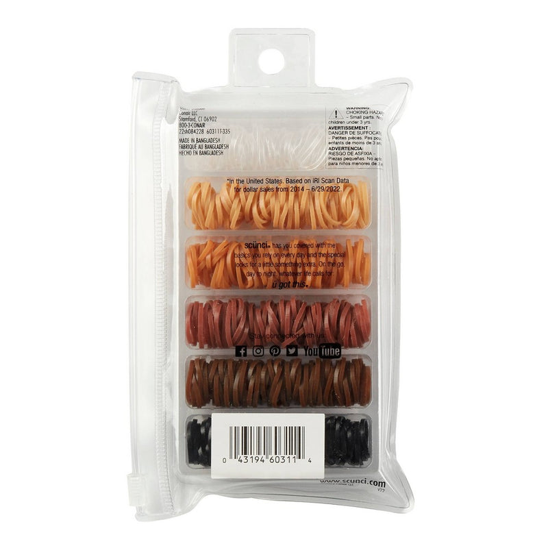 scunci Basic Hair Bands - Neutral - 450ct