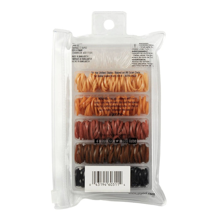 scunci Basic Hair Bands - Neutral - 450ct