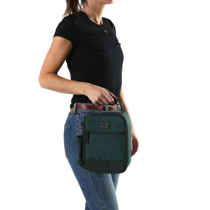 Fulton Bag Co. Upright Lunch Bag - Dark Emerald