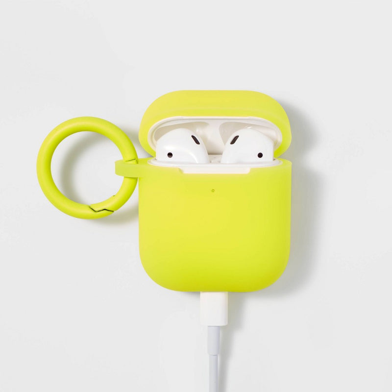 AirPod Gen 1/2 Silicone Case with Clip - heyday Bright Citrus Glow