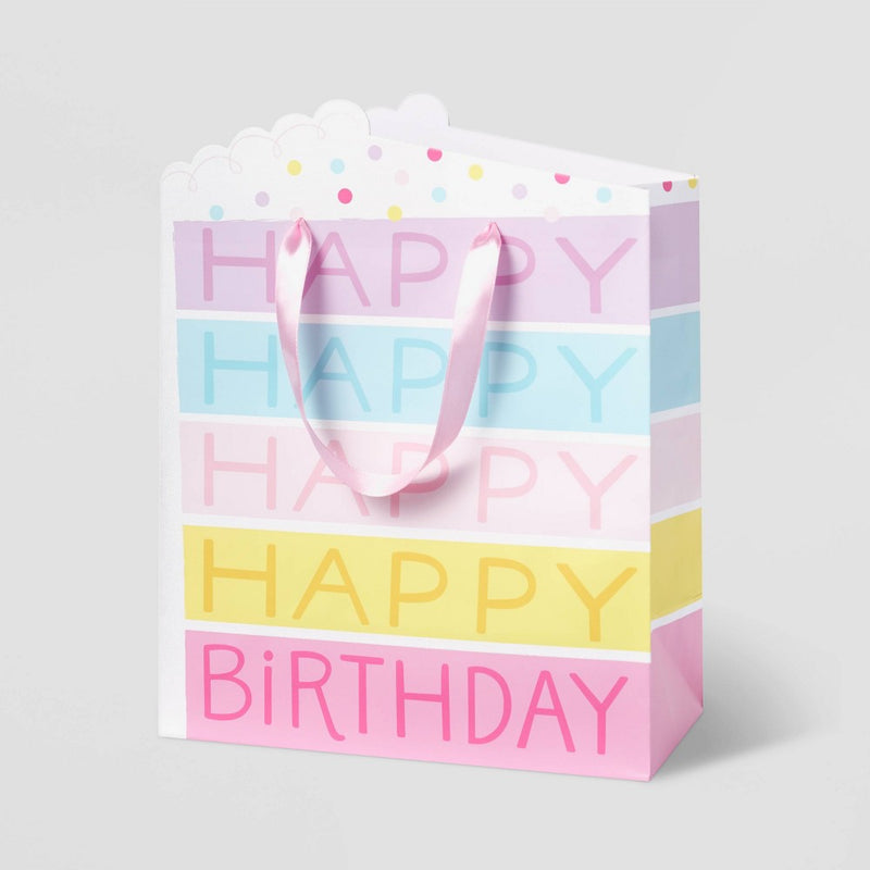 Cake Piece Medium Gift Bag - Spritz