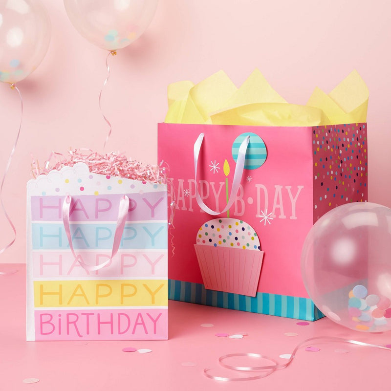 Cake Piece Medium Gift Bag - Spritz