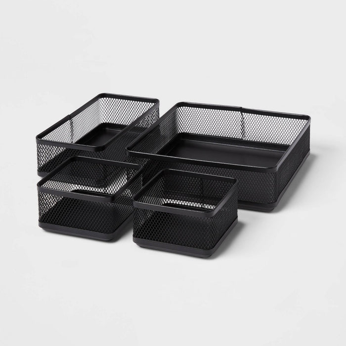Mesh desk Organizer Black - Brightroom