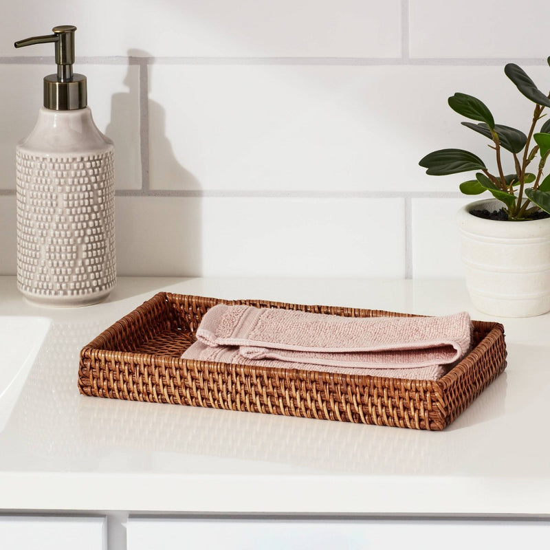 Rattan Tray Light Brown - Threshold