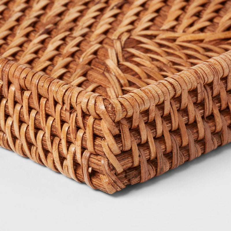 Rattan Tray Light Brown - Threshold