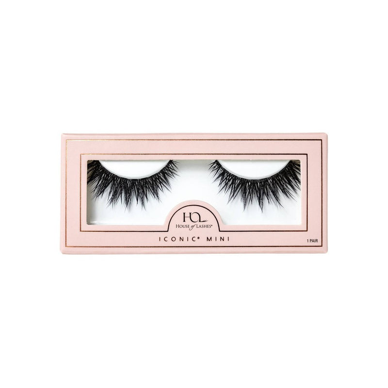 House of Lashes Iconic Mini Full Volume 100% Cruelty-Free Faux Mink Fibers False Eyelashes - 1pr