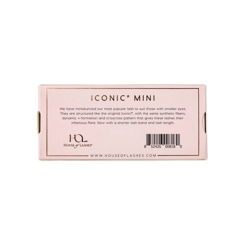 House of Lashes Iconic Mini Full Volume 100% Cruelty-Free Faux Mink Fibers False Eyelashes - 1pr
