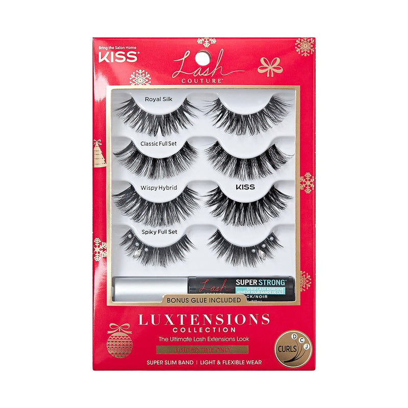KISS Products Lash Couture Luxtension Holiday Collection - Spiky Full Set - 4pr