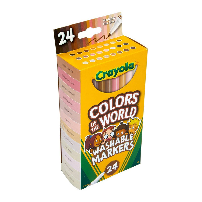 Crayola 24ct Colors of the World Fine Line Markers