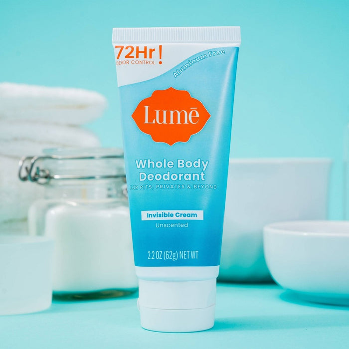 Lume Whole Body Invisible Cream Tube Deodorant - Unscented - 2.2oz