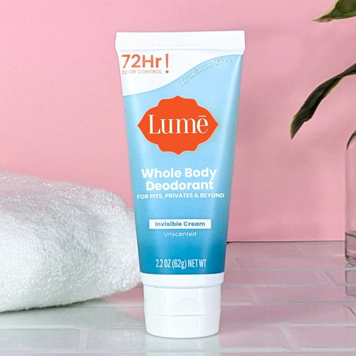 Lume Whole Body Invisible Cream Tube Deodorant - Unscented - 2.2oz