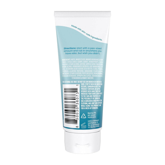 Lume Whole Body Invisible Cream Tube Deodorant - Unscented - 2.2oz