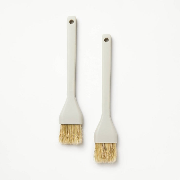 2pc Pastry Brush Set Light Gray - Figmint