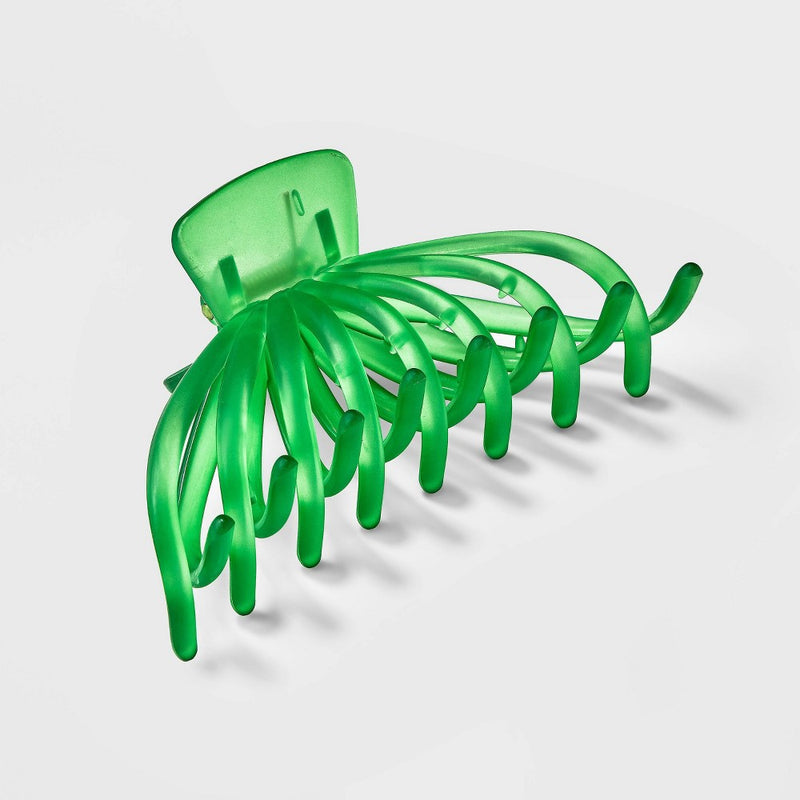 Frosted Claw Hair Clip - A New Day Green