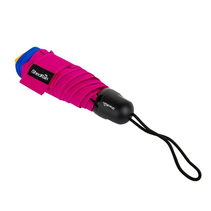 ShedRain Mini Manual Compact Umbrella - Rainbow
