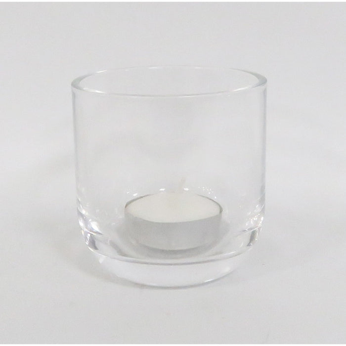 2.9" x 2.9" Tealight/Votive Glass Candle Holder Clear - Made By Design