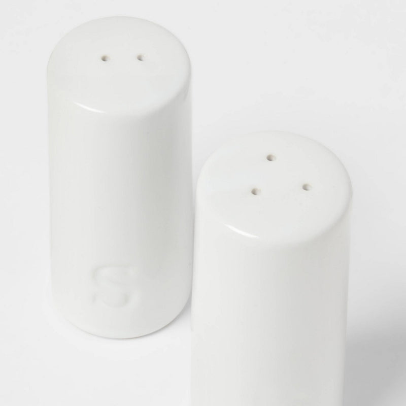 2pc Stoneware Salt and Pepper Shaker Set - Threshold