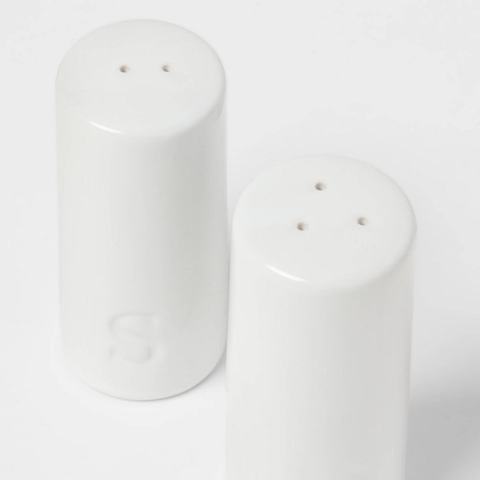 2pc Stoneware Salt and Pepper Shaker Set - Threshold