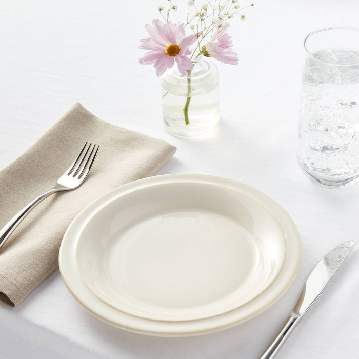 8" Porcelain Woodbridge Salad Plate White - Threshold