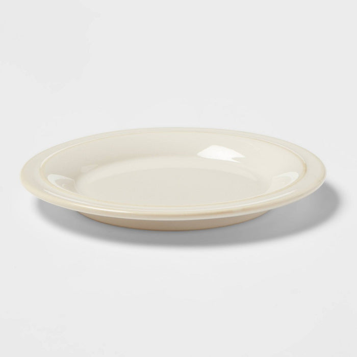 8" Porcelain Woodbridge Salad Plate White - Threshold