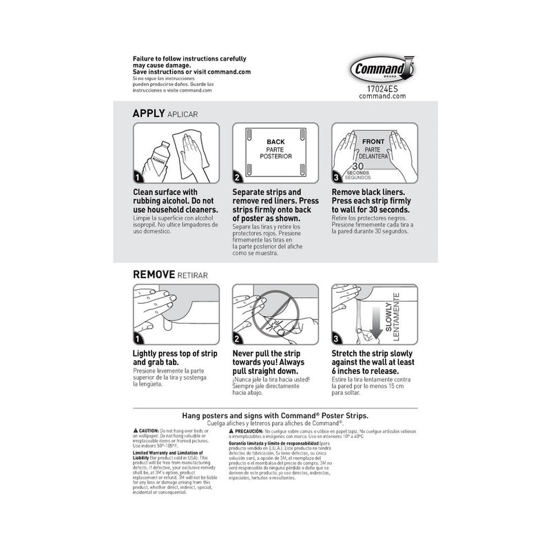 Command 16ct Craft Poster Strips