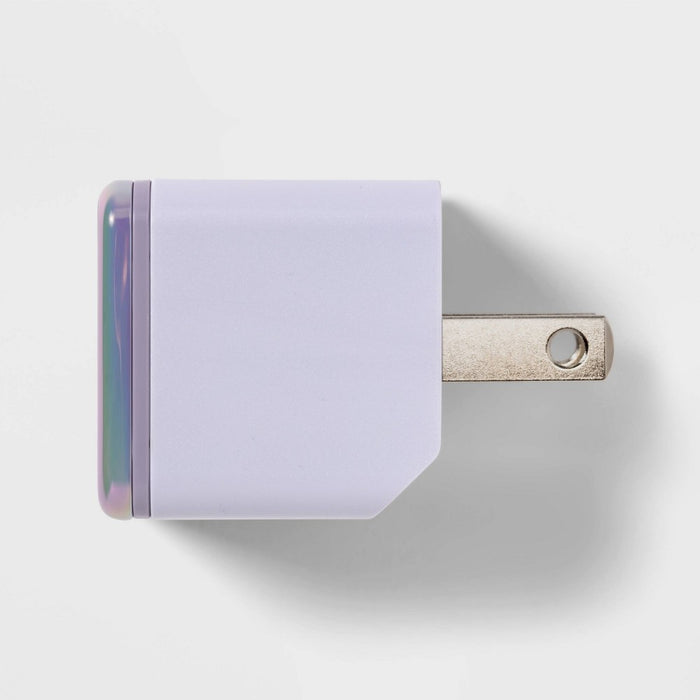 Single Port USB-C 30W Wall Charger - heyday Soft Purple