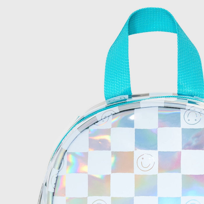 Kids' Adaptive Mini Backpack - Cat & Jack Iridescent Blue