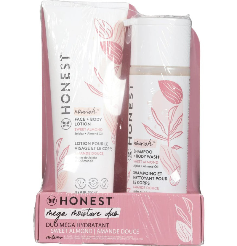 The Honest Company Nourish Shampoo + Body Wash and Lotion Duo - Sweet Almond - 18.5 fl oz