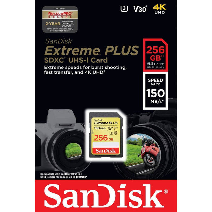 SanDisk Extreme PLUS 256GB SD