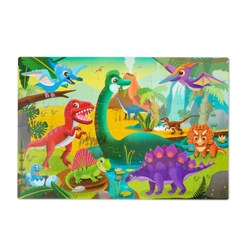 B. toys - Floor Puzzles Gigantic Jigsaw - Solar System, Ocean, Dinosaur - 3pk - 144pc