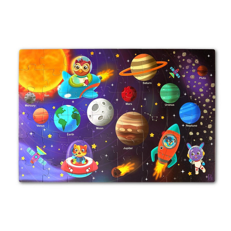 B. toys - Floor Puzzles Gigantic Jigsaw - Solar System, Ocean, Dinosaur - 3pk - 144pc