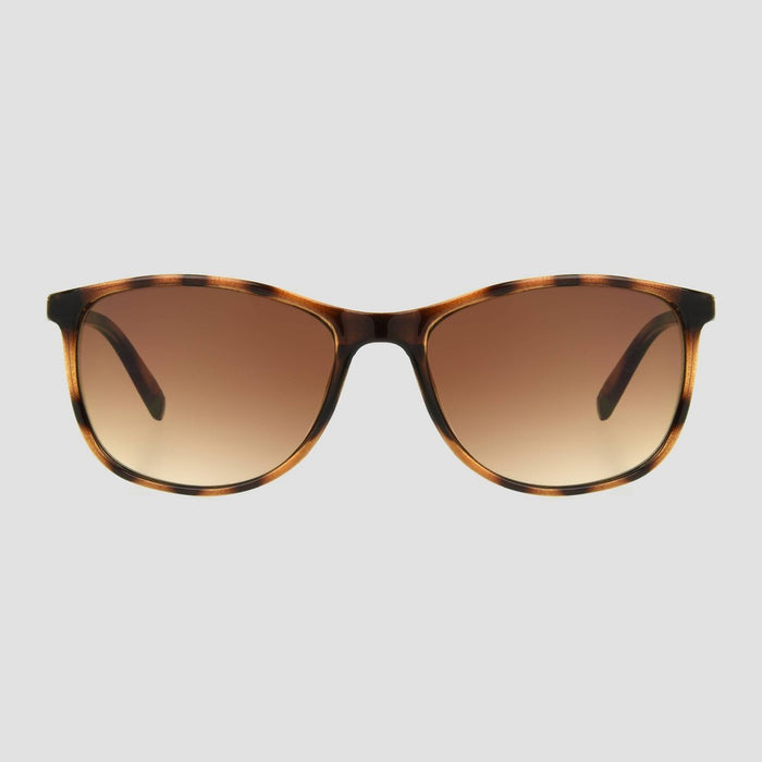 Women's Tortoise Shell Print Surf Shade Sunglasses - Universal Thread Brown
