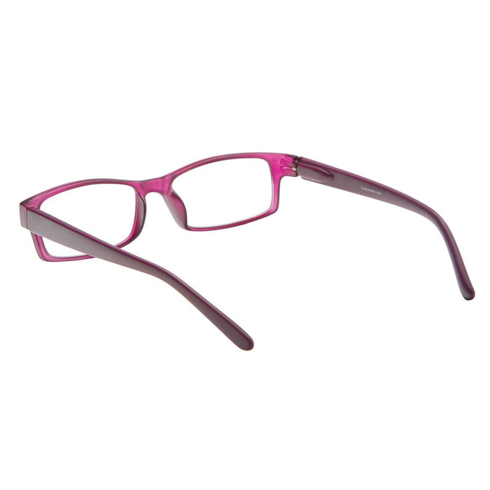 ICU Eyewear - Los Angeles - Modern Rectangle Purple +1.25