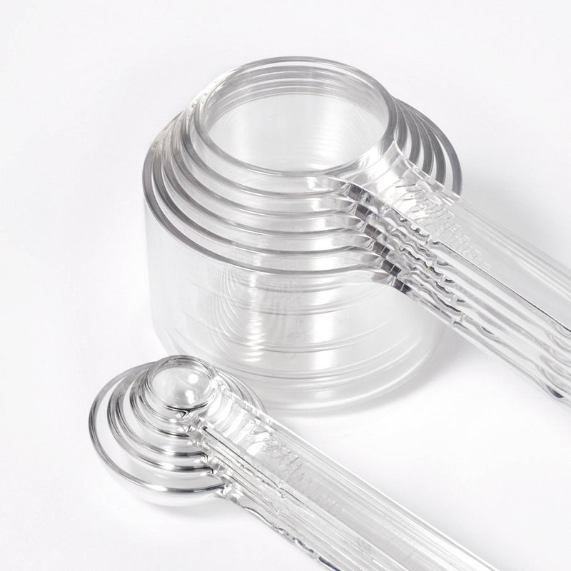 12pc Tritan Plastic Measuring Cups and Spoons Set Clear - Figmint