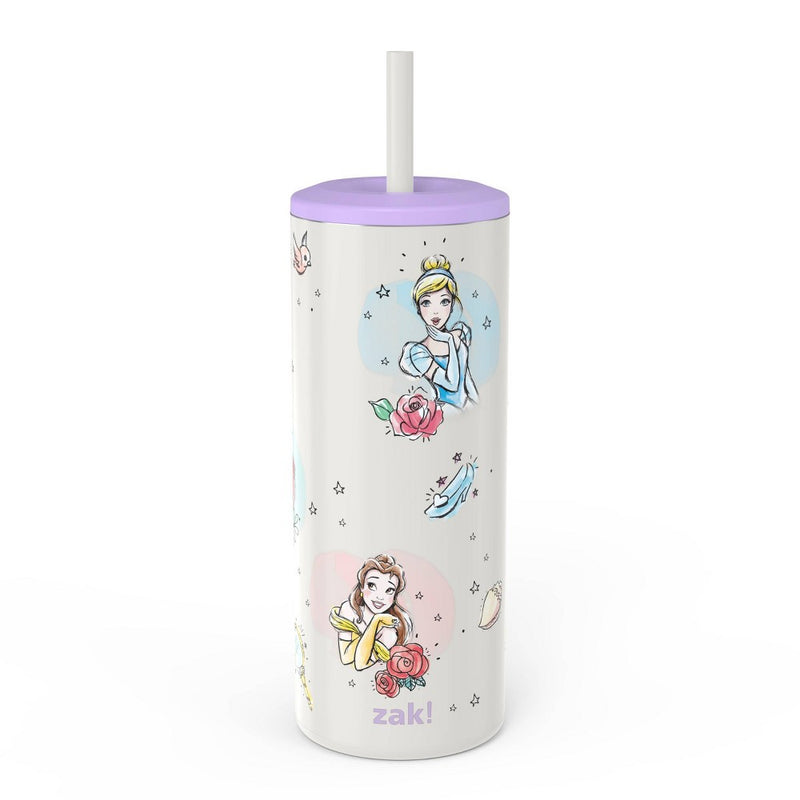 16oz Vacuum Straw Portable Drinkware 'Princess' - Zak Designs