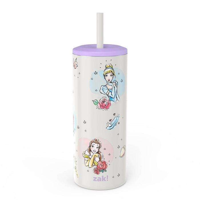 16oz Vacuum Straw Portable Drinkware 'Princess' - Zak Designs