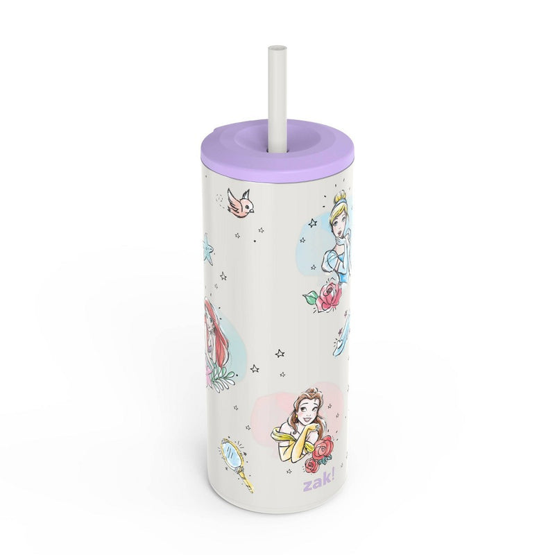16oz Vacuum Straw Portable Drinkware 'Princess' - Zak Designs